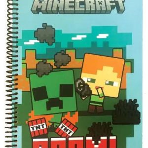 Minecraft Boom B/5 vonalas spirál füzet 70 lapos