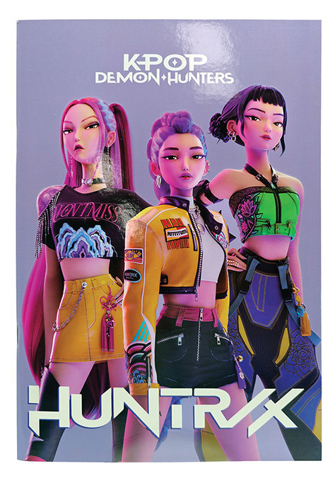 K-pop Démonvadászok Trio B/5 vonalas füzet 40 lapos