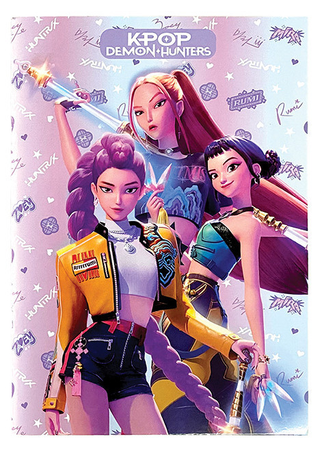 K-pop Démonvadászok Hunters A4 vonalas füzet 50 lapos