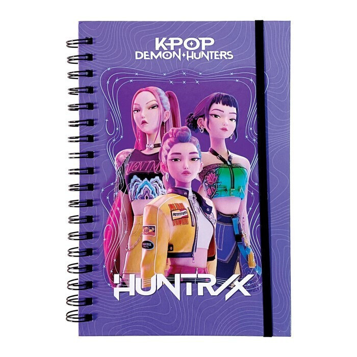 K-pop Démonvadászok Hunter X B/5 vonalas spirál füzet 70 lapos