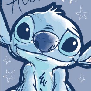 Disney Lilo és Stitch, A csillagkutya Aloha fürdőlepedő, strand törölköző 70x140cm