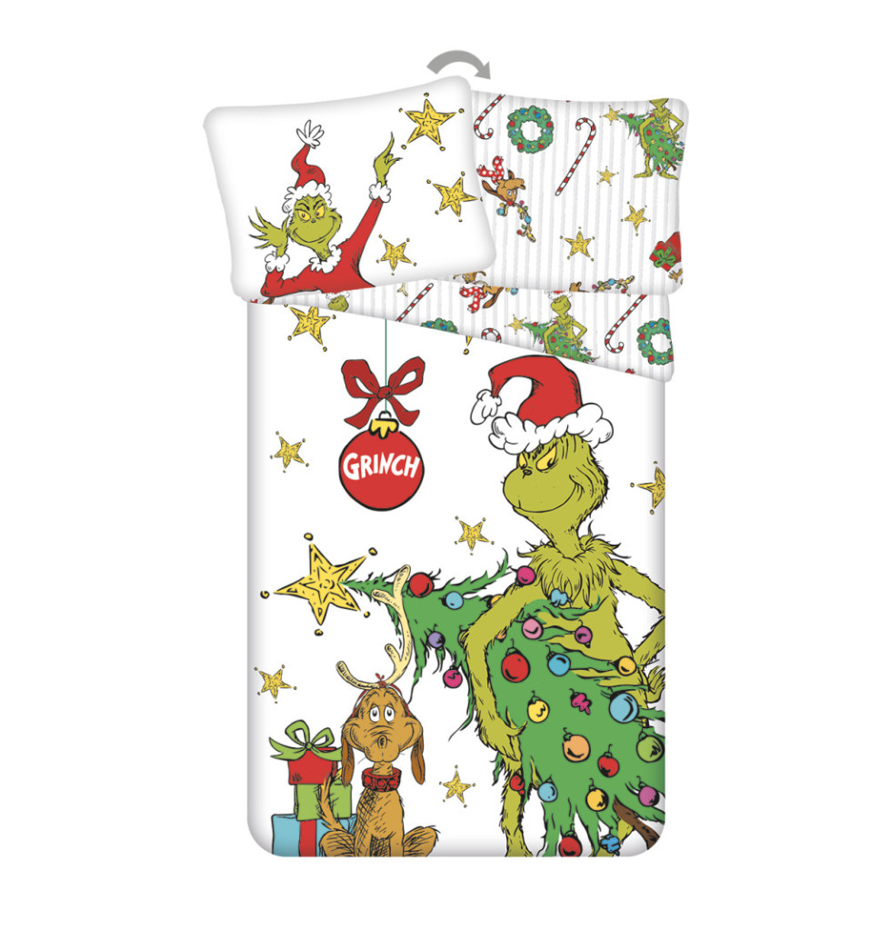 A Grincs Grinchmas ágyneműhuzat 140x200 cm, 70x90 cm