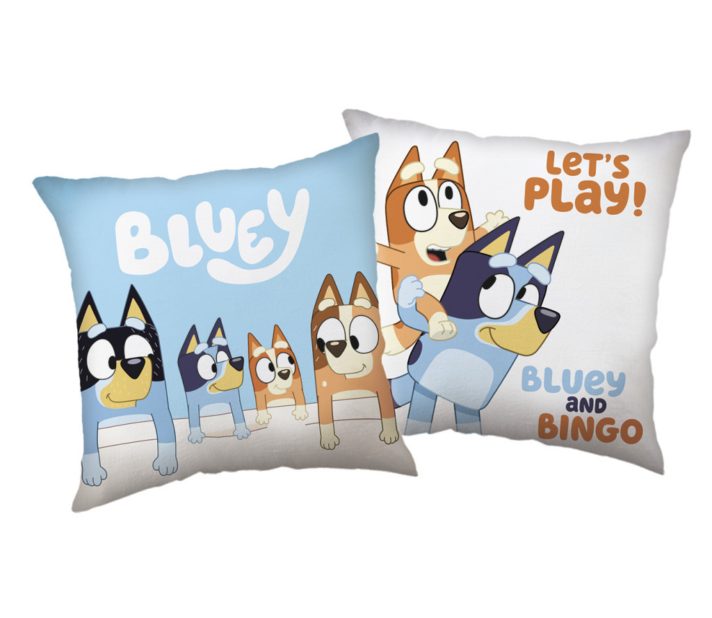 Bluey Family Adventure párnahuzat 40x40 cm