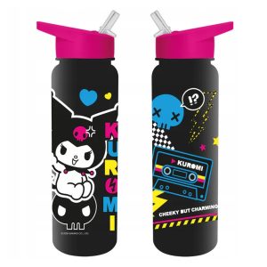 Hello Kitty Kuromi Punk műanyag szívószálas kulacs 700 ml