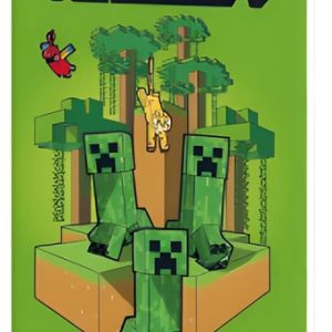 Minecraft Creepers A5 kockás füzet