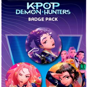 K-pop Démonvadászok Trio kitűző 3 db-os