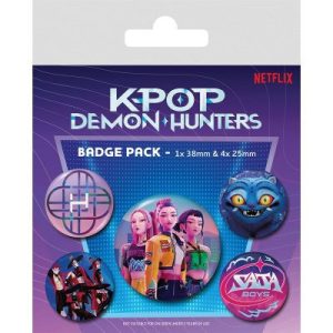 K-pop Démonvadászok HunterX kitűző 5 db-os