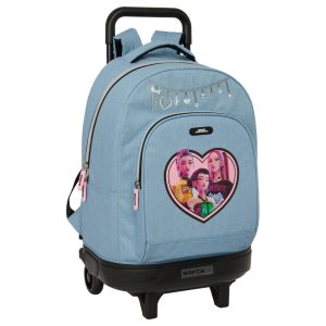 K-pop Démonvadászok Denim Dreams prémium gurulós iskolatáska, táska 45 cm